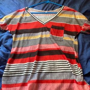 Multi colored light weight top